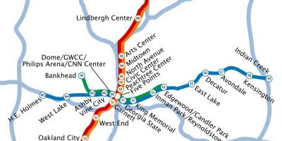 Peta metro Atlanta
