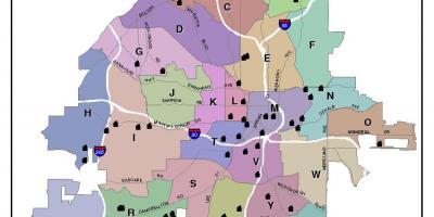 Peta Atlanta peta zon