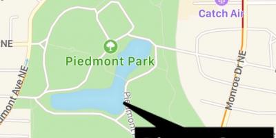 Piedmont peta taman