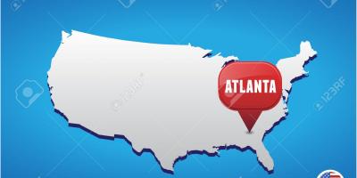 Atlanta dalam peta USA