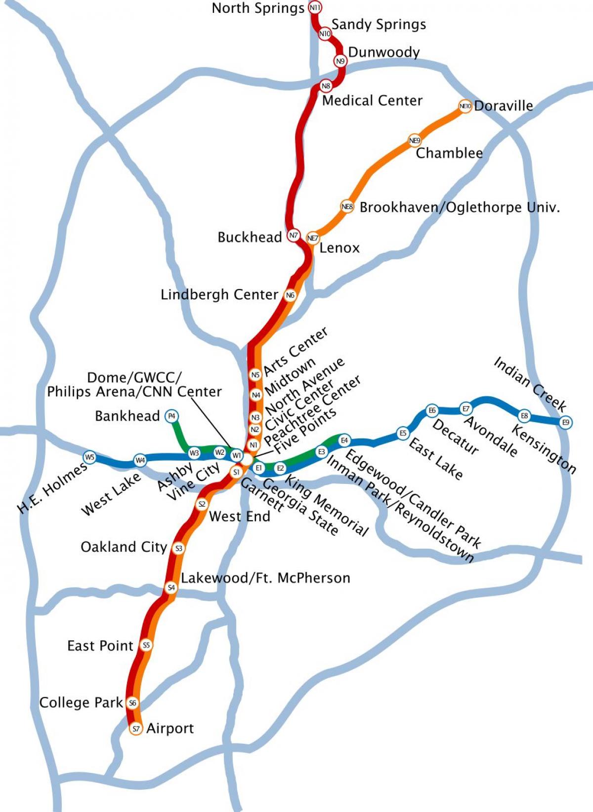 peta metro Atlanta